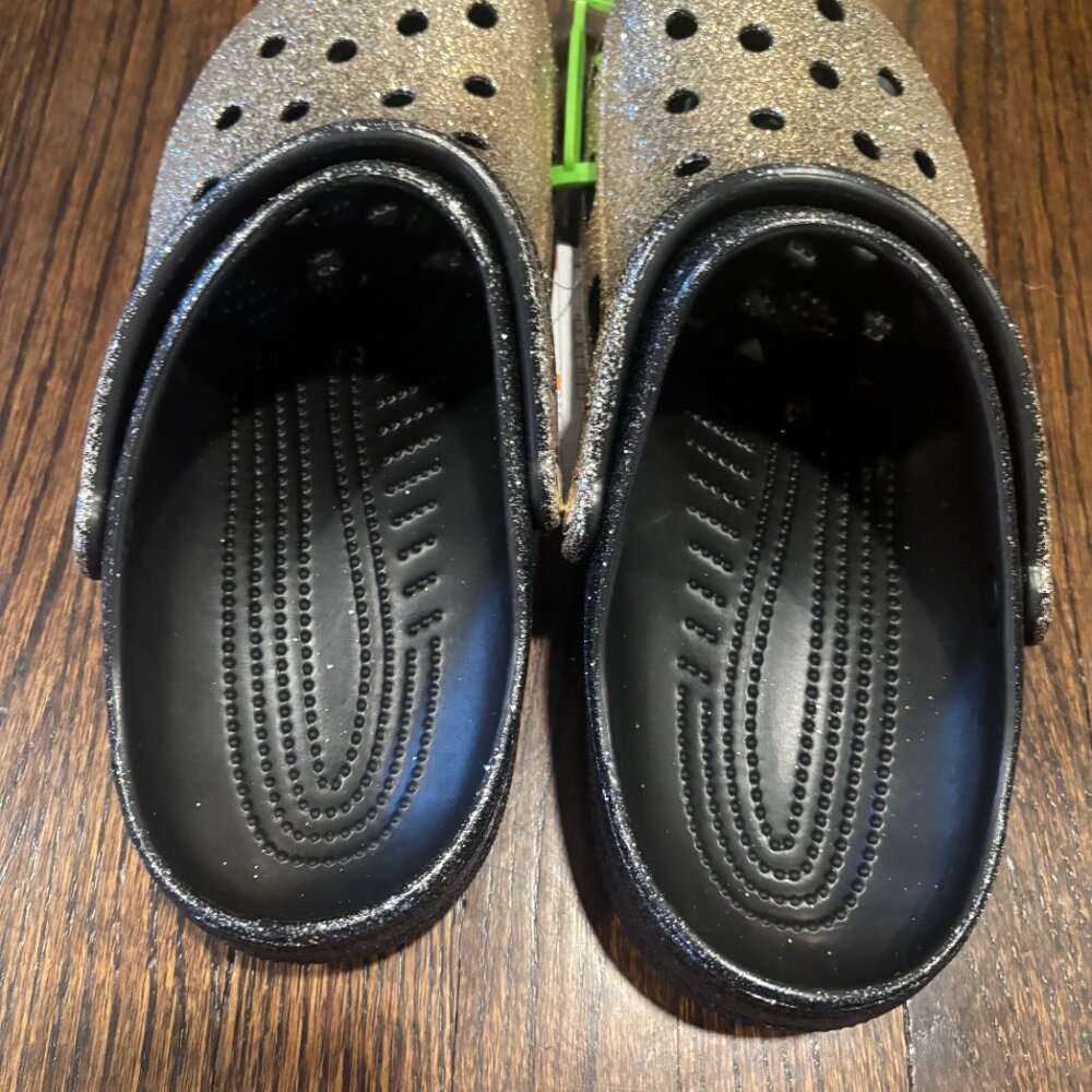 CROCS: Classic ombre glitter clog Black/Gold Unisex - Picture 7 of 12